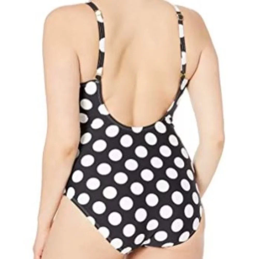 La Blanca NWT One Piece Swimsuit 22 Polka Dot Tummy Control Support